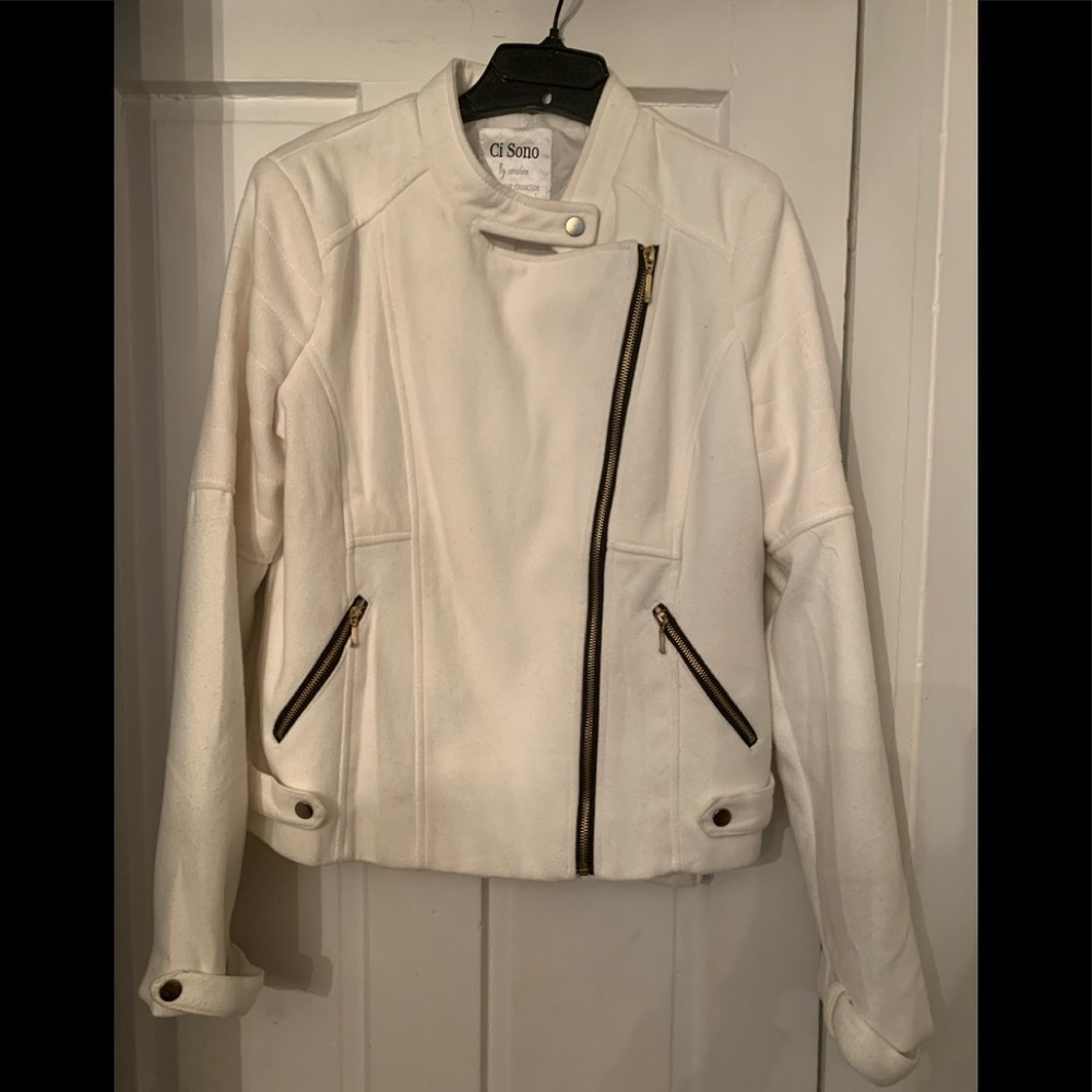 Ci Sono White Juniors Coat